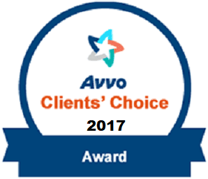 Avvo Clients' Choice 2017 Award