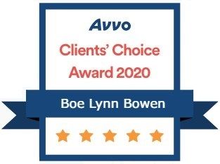 Avvo Clients' Choice Award 2020 | Boe Lynn Bowen | 5 Stars