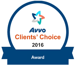 Avvo Clients' Choice 2016 Award