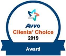 Avvo Clients' Choice 2019 Award